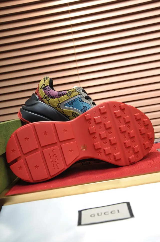 Gucci Rhyton Multicolor GG Monogram Chunky Sneakers 2
