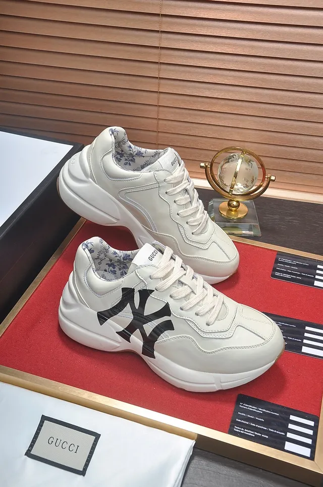 Gucci Rhyton Off-White and Black Chunky Sneakers 8