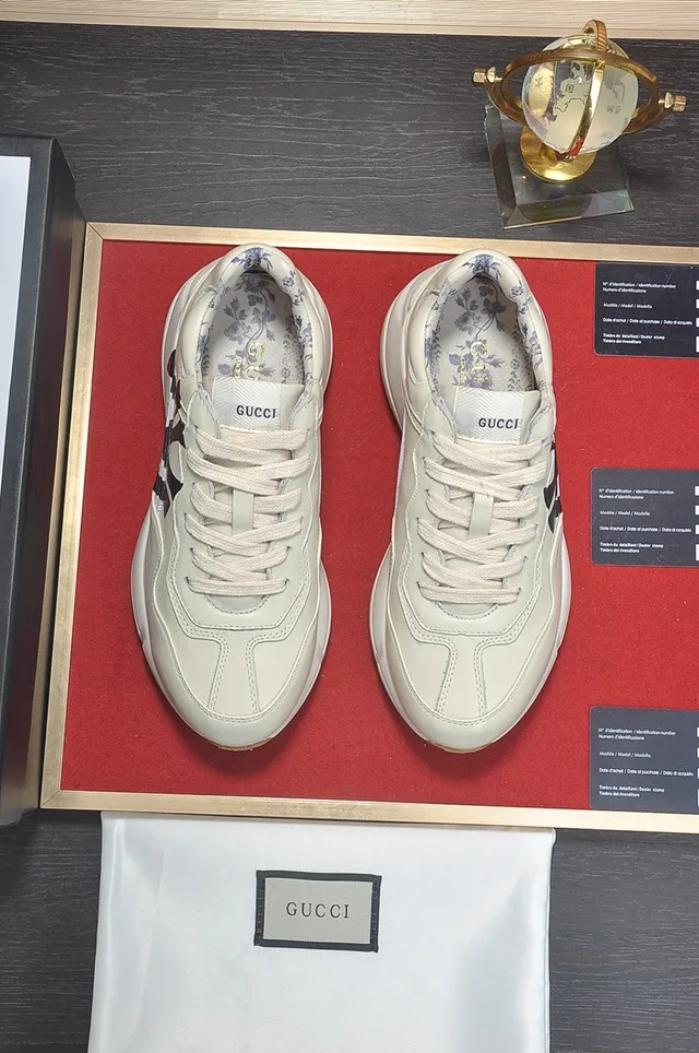 Gucci Rhyton Off-White and Black Chunky Sneakers 9