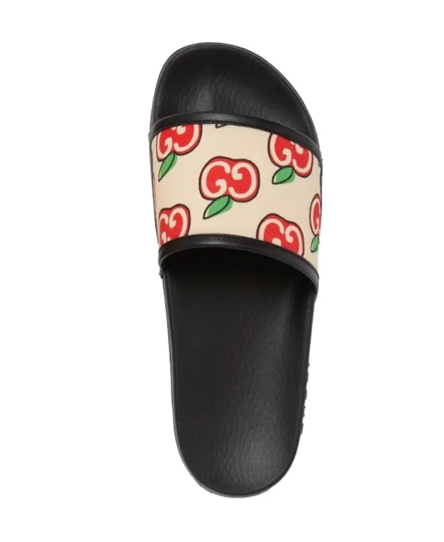 Gucci Screener Apple Print Slippers 4
