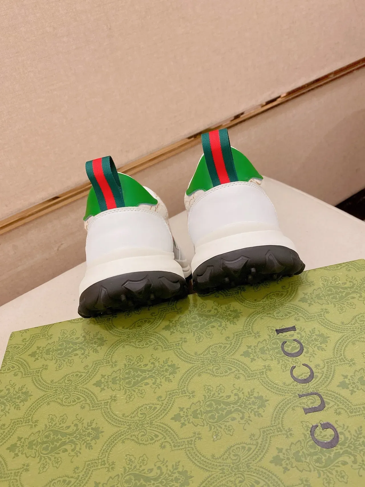 Gucci Screener GG Monogram Web Stripe Chunky Sneakers 2