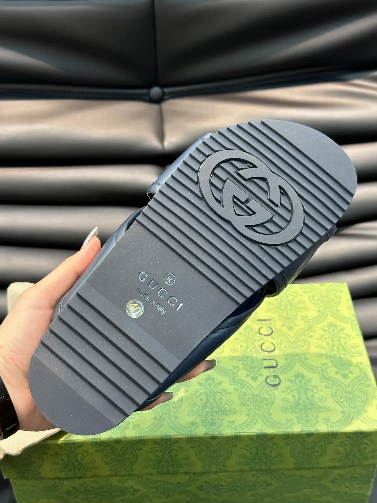 Gucci Screener Logo Sandales Casuales à Bride Croisée 2
