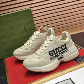Gucci Screener Off-White Graphic-Print Lifestyle Sneakers