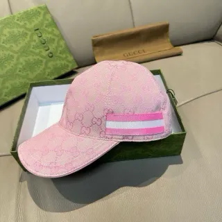 Gucci Screener Rosa GG Monogram Gorra de béisbol