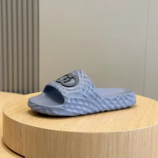 Gucci Screener Slide Translucent Gray Molded Rubber Slipper