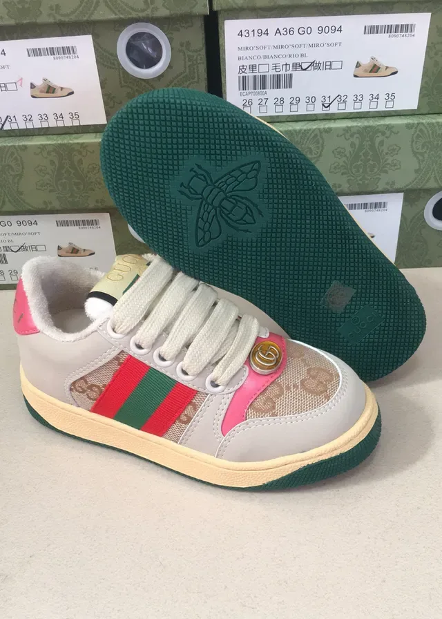 Gucci Tennis 1977 Beige Blue Red Green Striped Lifestyle Sneakers 6