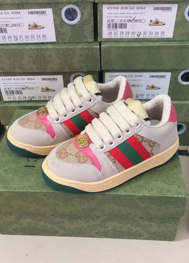 Gucci Tennis 1977 Beige Blue Red Green Striped Lifestyle Sneakers 9