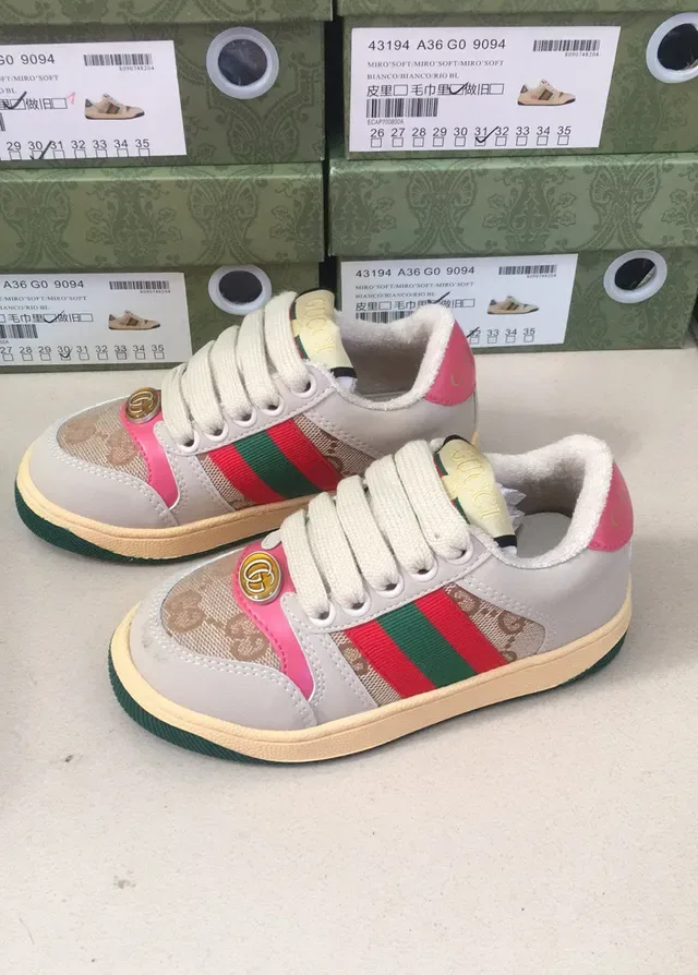 Gucci Tennis 1977 Beige Blue Red Green Striped Lifestyle Sneakers 10