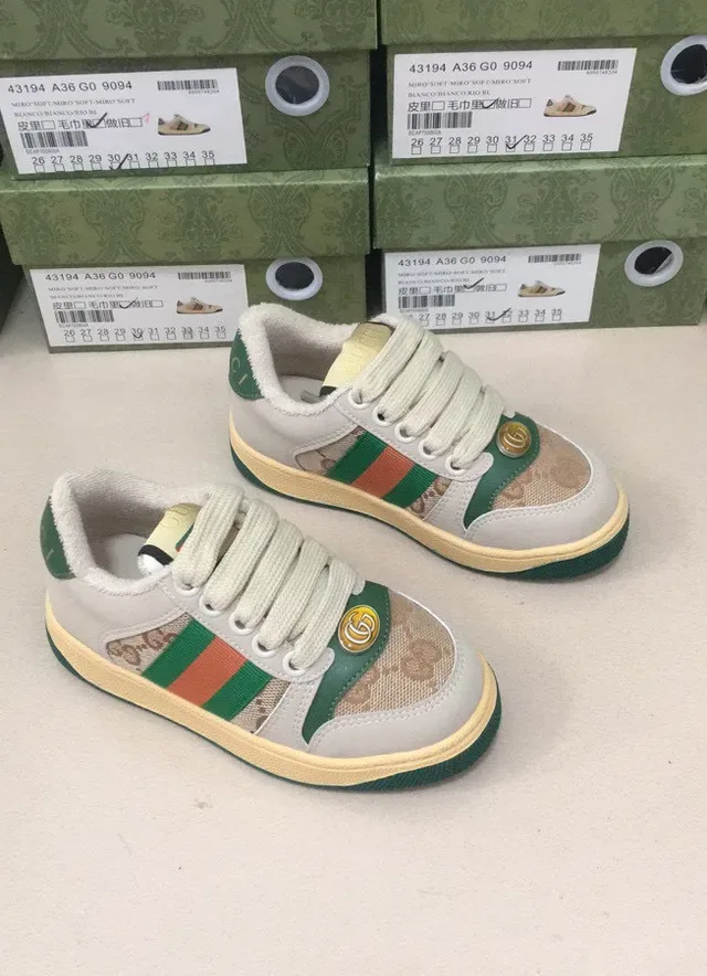 Gucci Tennis 1977 Beige Blue Red Green Striped Lifestyle Sneakers 12