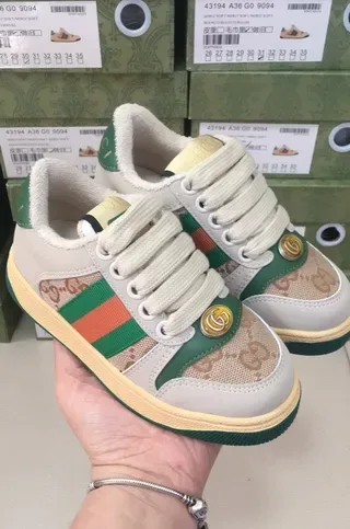 Gucci Tennis 1977 Beige Blue Red Green Striped Lifestyle Sneakers 13