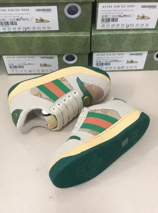 Gucci Tennis 1977 Beige Blue Red Green Striped Lifestyle Sneakers 15