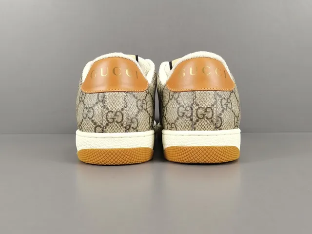 Gucci Tennis 1977 Beige Pink Green Web Lifestyle Sneakers 17