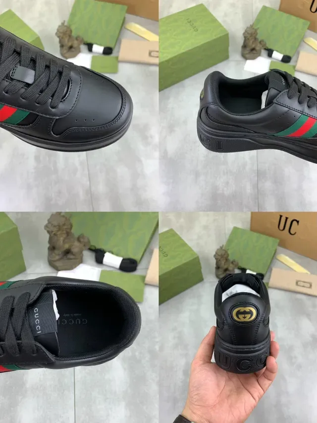 Gucci Tennis 1977 Black Green Red Web Lifestyle Sneakers 2