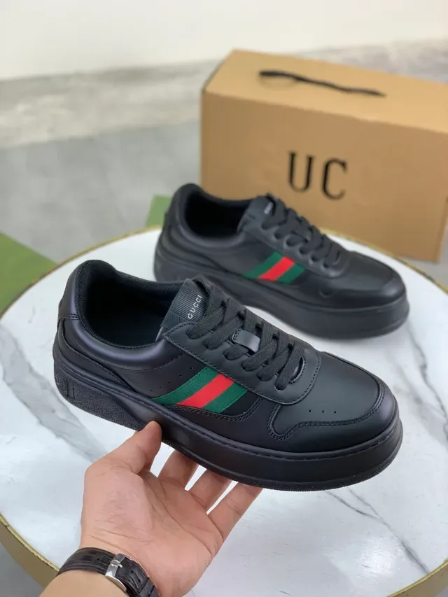 Gucci Tennis 1977 Black Green Red Web Lifestyle Sneakers 4