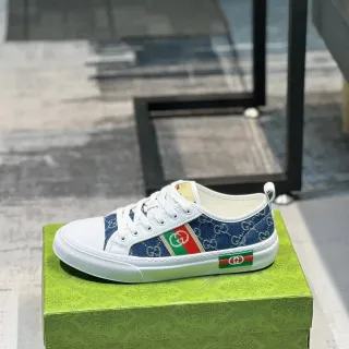 Gucci Tennis 1977 حذاء رياضي Lifestyle دينيم و أبيض