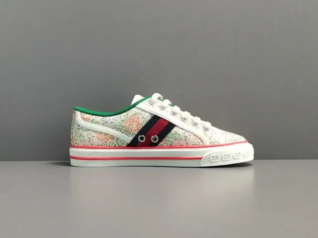 Gucci Tennis 1977 Floral Print Canvas Lifestyle Sneakers 14