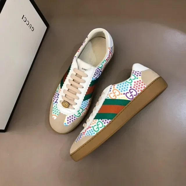 Gucci Tennis 1977 Sneakers Lifestyle Multicolores avec Impression GG 1