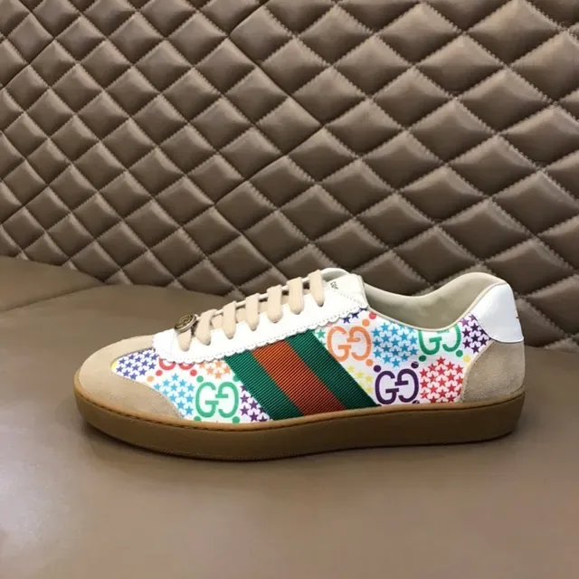 Gucci Tennis 1977 Sneakers Lifestyle Multicolores avec Impression GG 4