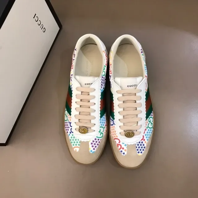 Gucci Tennis 1977 Sneakers Lifestyle Multicolores avec Impression GG 7