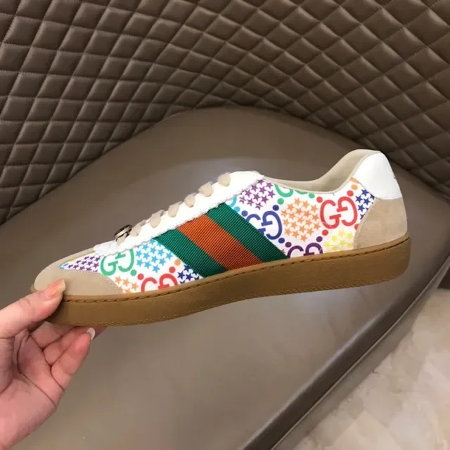 Gucci Tennis 1977 Sneakers Lifestyle Multicolores avec Impression GG 8