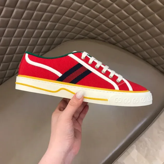 Sneakers Gucci Tennis 1977 Canvas Lifestyle rayure en web rouge 5