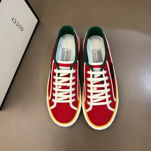 Sneakers Gucci Tennis 1977 Canvas Lifestyle rayure en web rouge 9