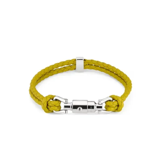 Gucci Web Bracelet Red Green Braided Leather Bracelet 8