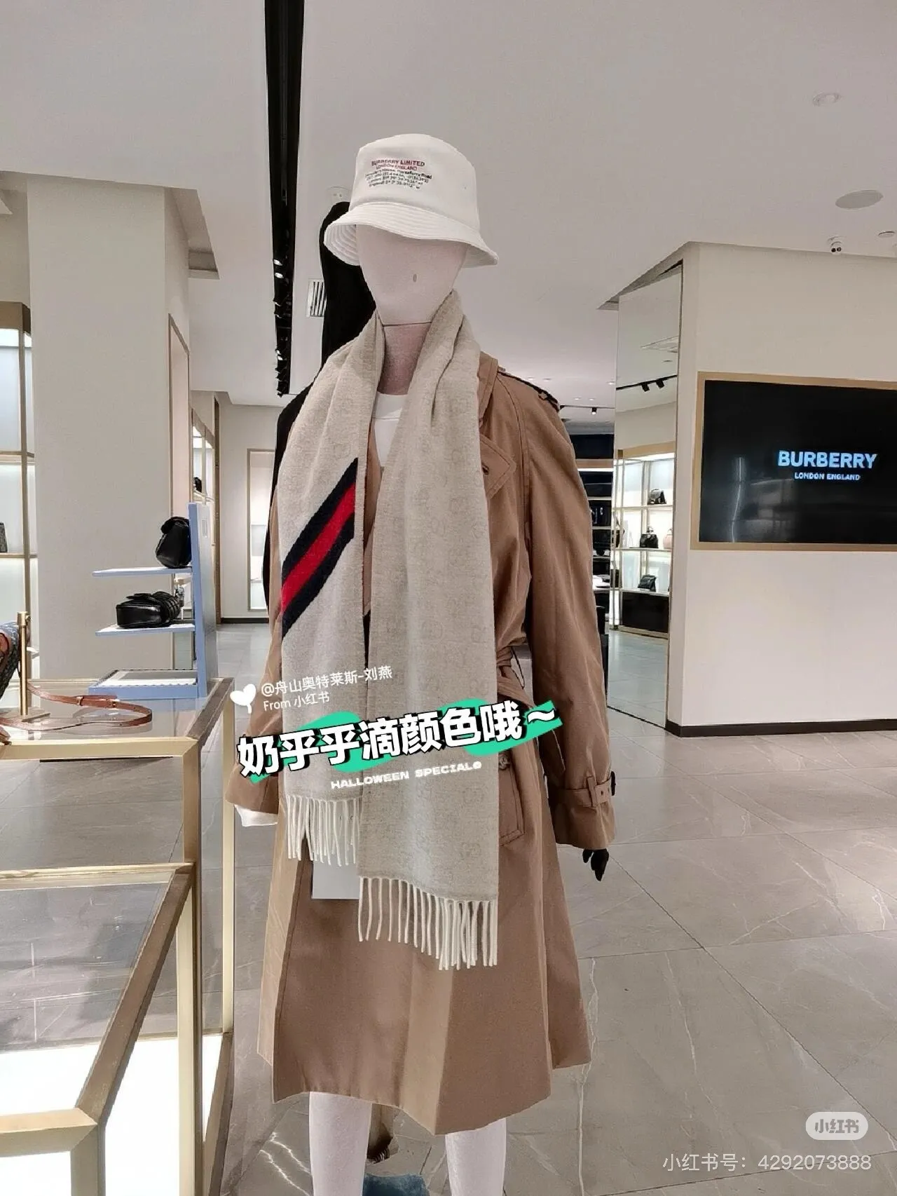 Gucci Cachecol de Cashmere Branco Multicolor com Bordas de Franjas Tecidas 3