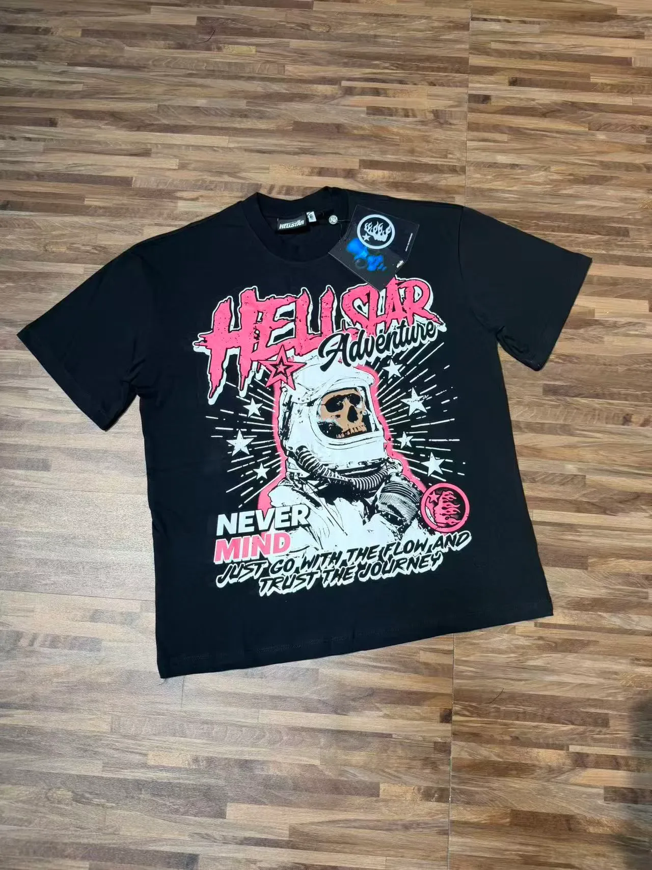 Hellstar Adventure Astronaut Skull Graphic Black T-Shirt 3