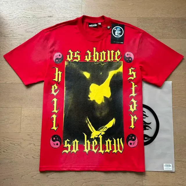 Hellstar As Above So Below Graphic Print Red T-Shirt 2