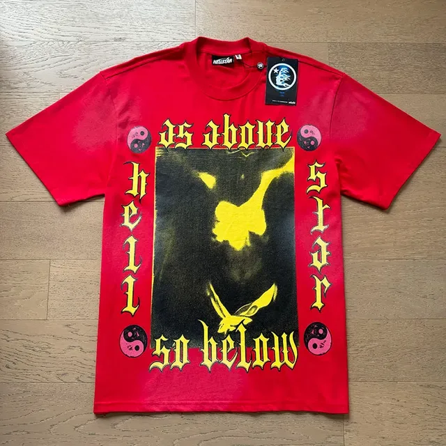Hellstar As Above So Below Graphic Print Red T-Shirt 3