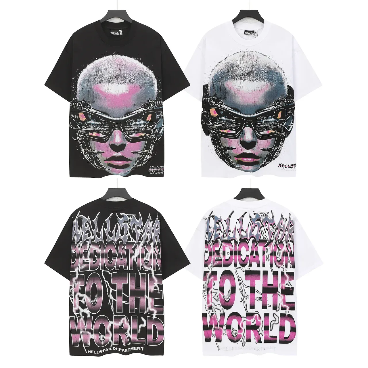 Hellstar Department Cyberpunk Graphic Oversized T-Shirt 4