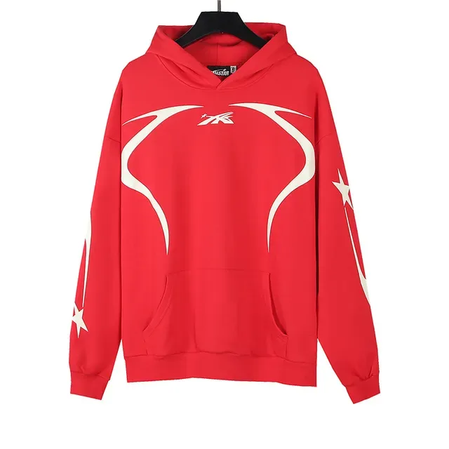 Hellstar Graphic-Print Black Oversized Zip-Front Hoodie 8