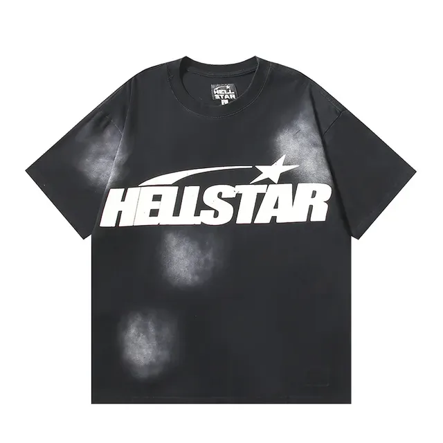 Hellstar Graphic Print Distressed Black Oversized T-Shirt 2