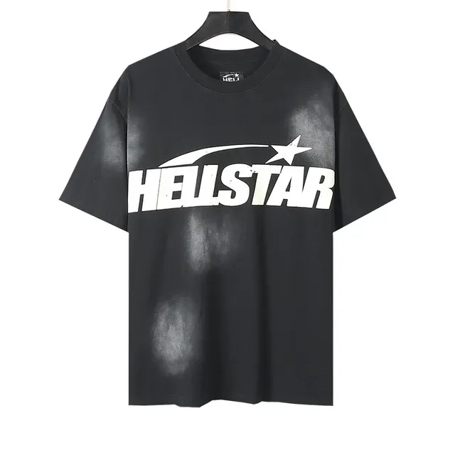 Hellstar Graphic Print Distressed Black Oversized T-Shirt 5