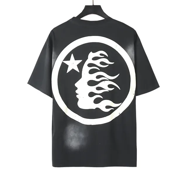 Hellstar Graphic Print Distressed Black Oversized T-Shirt 6