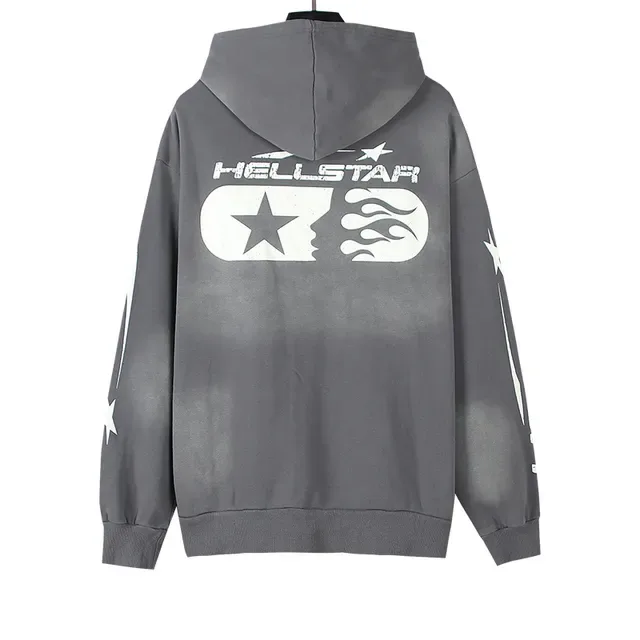 Hellstar Graphic Print Gradient Wash Full-Zip Hoodie 6