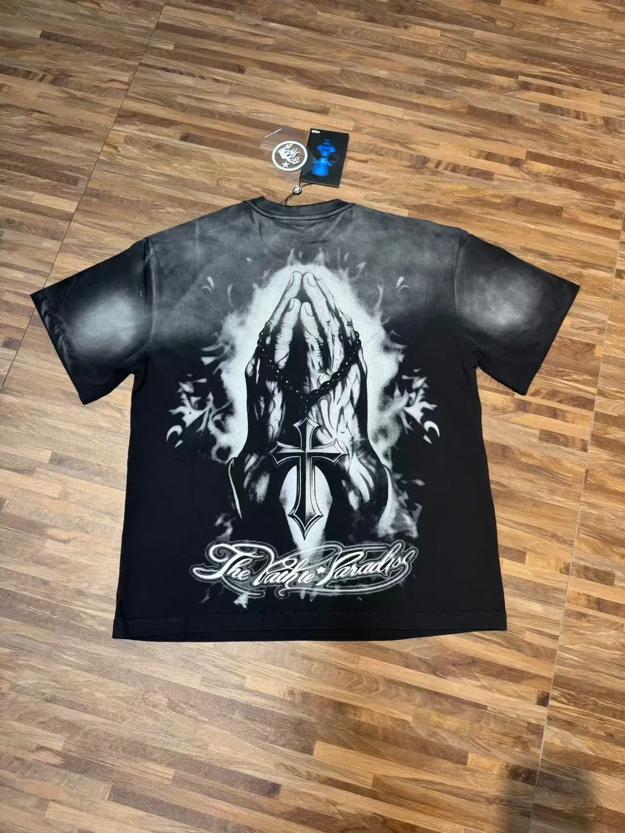 Hellstar Graphic Print Spray-Paint Fade T-Shirt 2