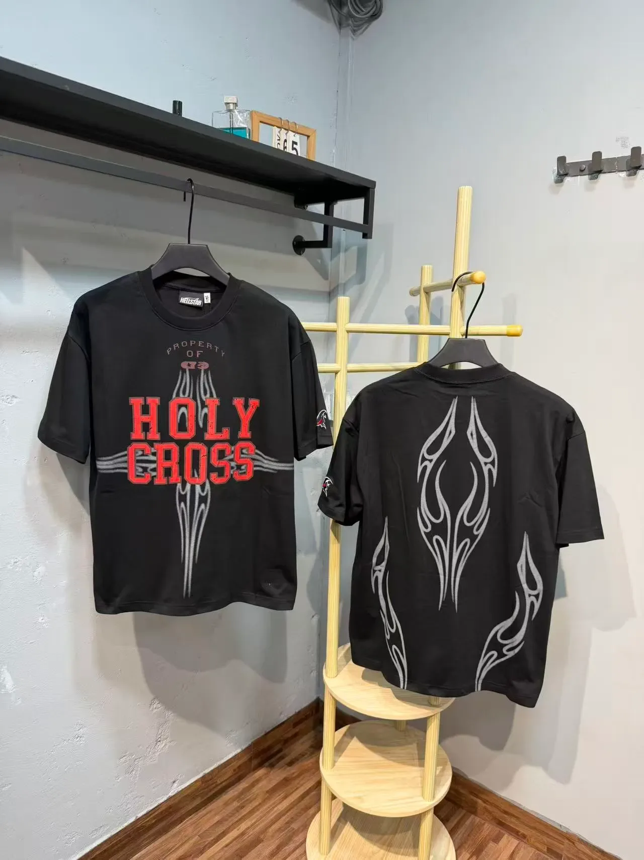 Hellstar Holy Cross Graphic Print Oversized T-Shirt 2