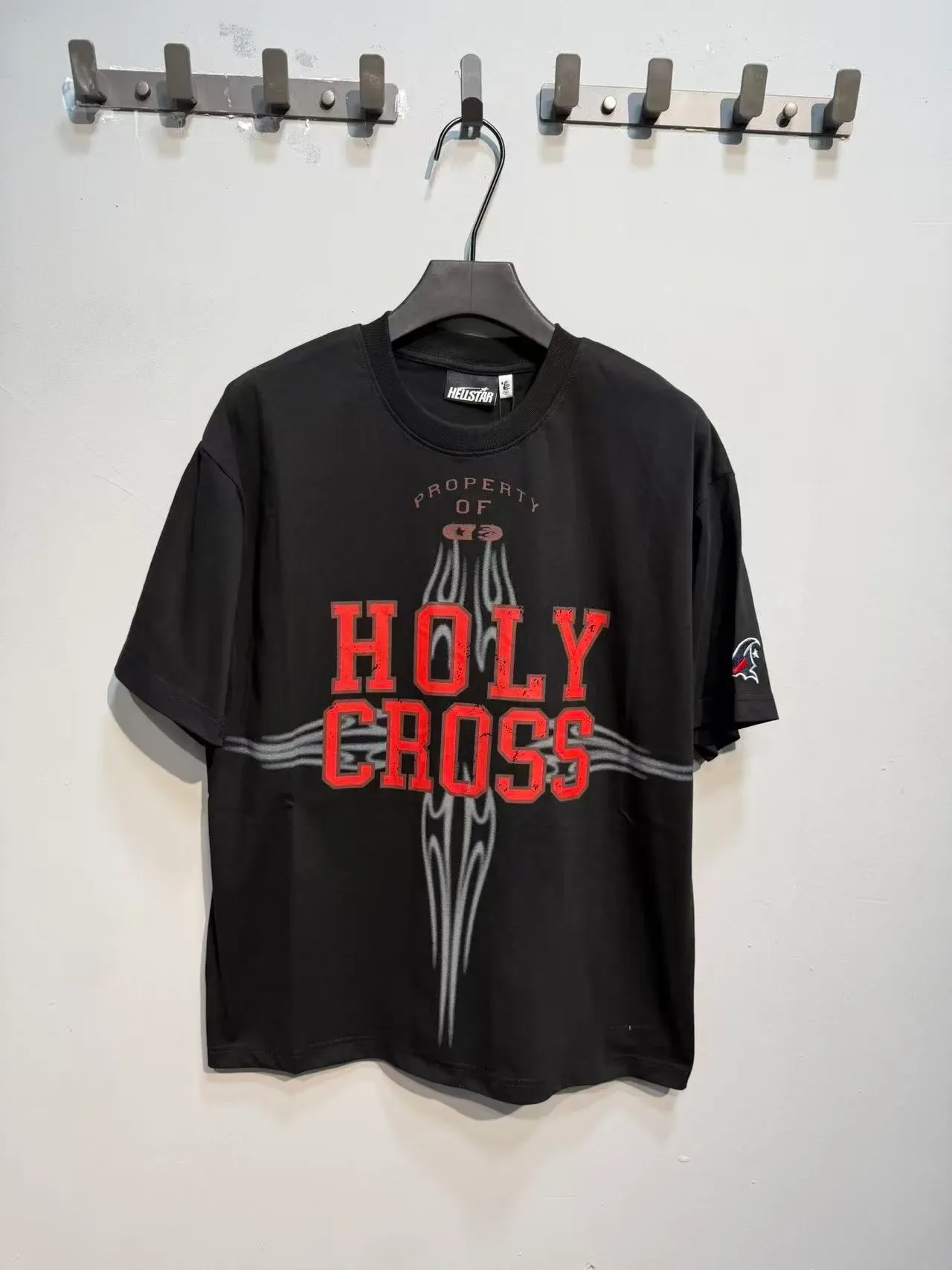 Hellstar Holy Cross Graphic Print Oversized T-Shirt 3