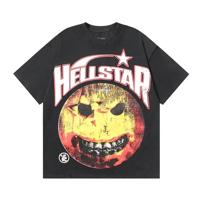 Hellstar Oversized Distressed Graphic Print Black T-Shirt 2