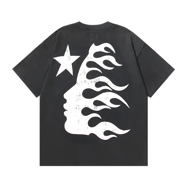 Hellstar Oversized Distressed Graphic Print Black T-Shirt 3