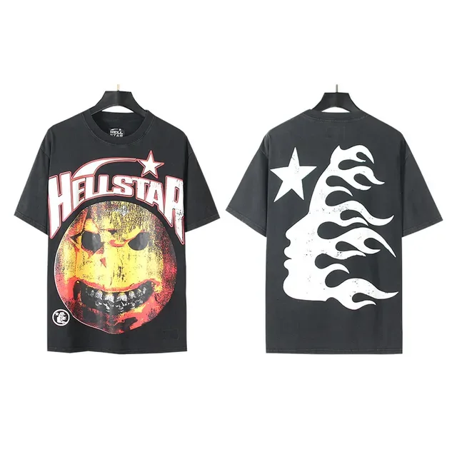 Hellstar Oversized Distressed Graphic Print Black T-Shirt 4
