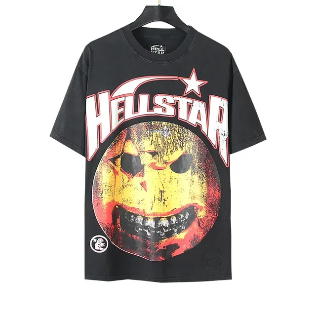 Hellstar Oversized Distressed Graphic Print Black T-Shirt 5