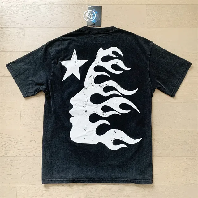 Hellstar Oversized Distressed Graphic Print Black T-Shirt 8