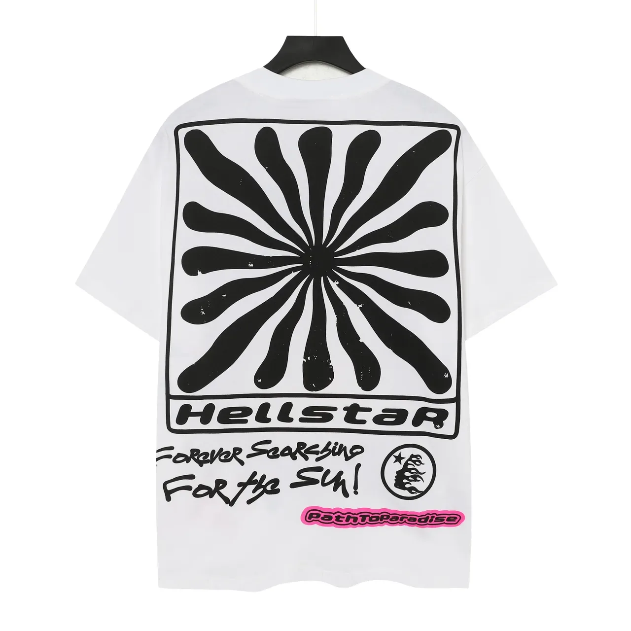 Hellstar ओवरसाइज ग्राफिक प्रिंट सफेद टी-शर्ट 3