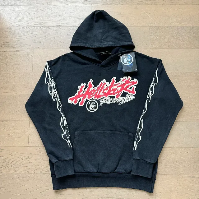 Hellstar Records Flame Graphic Black Tracksuit 3