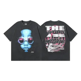 تي شيرت أوفرسايز جرافيك Hellstar The Future Is Hellstar