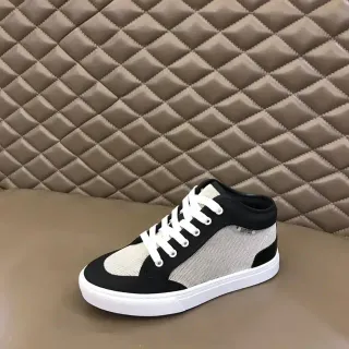 Hermès Black Beige Mesh-and-Synthetic Paneling Contrast Color Blocking Lifestyle Sneakers
