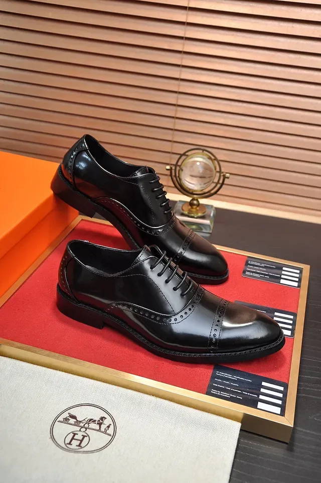 Hermès Zapatos Oxford Brogue con Punta 5